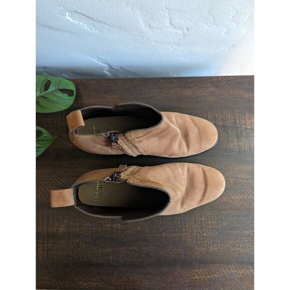 Cole Haan Chesney Brown Leather Booties Women's - Size 8B - Picture 5 of 10